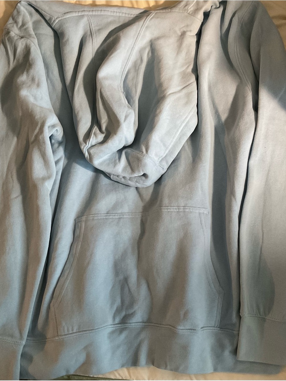 NWT Arizona Jean Company Clear Blue Crewneck Hoodie - Picture 4 of 4
